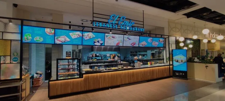 5 головних зон розміщення Digital Signage у ресторані